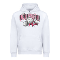 White volleyball mom Urban Hoodie - MaliasSmallBusiness