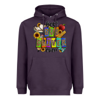 Plum best bus driver ever Heavyweight Hoodie - CowhideDigitalArt