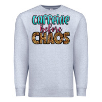 Heather Grey caffeine before chaos Premium Sweatshirt - HRA Design Shop