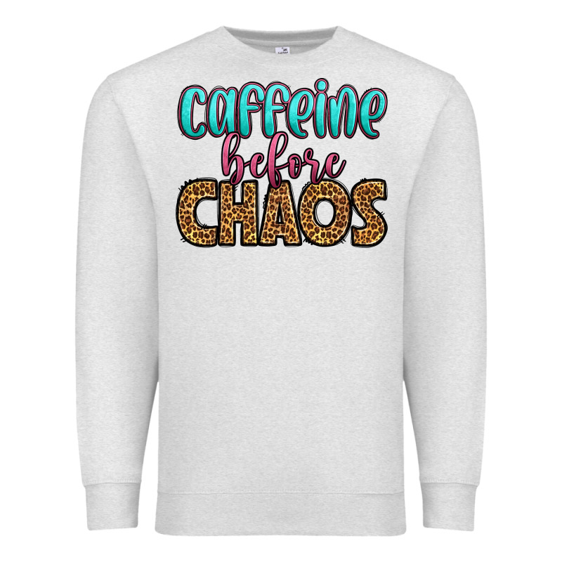 Caffeine Before Chaos Premium Sweatshirt by HRA Design Shop | Teevron