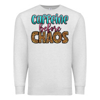 Oatmeal Heather caffeine before chaos Premium Sweatshirt - HRA Design Shop
