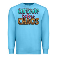Ocean Blue caffeine before chaos Premium Sweatshirt - HRA Design Shop