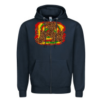 Navy black history background Zipper Hoodie - texasbilliewilder