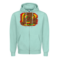 Seafoam black history background Zipper Hoodie - texasbilliewilder