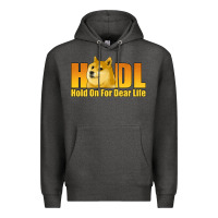 Charcoal Heather hodl hold on for dear life dogecoin Premium Hoodie - Jasminsmagicworld
