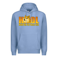 Colony Blue hodl hold on for dear life dogecoin Premium Hoodie - Jasminsmagicworld