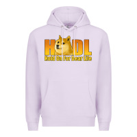 Lilac hodl hold on for dear life dogecoin Premium Hoodie - Jasminsmagicworld