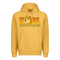 Mustard hodl hold on for dear life dogecoin Premium Hoodie - Jasminsmagicworld