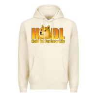 Tofu hodl hold on for dear life dogecoin Premium Hoodie - Jasminsmagicworld