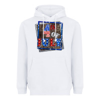 White 4th of July  4th of july Heavyweight Hoodie - CowGirlArtShop