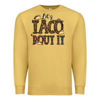 Antique Gold let's taco bout it Premium Sweatshirt - CowhideDigitalArt