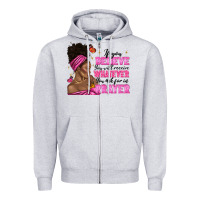 Heather Grey afro woman bun and religion faith prayer Zipper Hoodie - texasbilliewilder