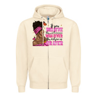 Sandshell afro woman bun and religion faith prayer Zipper Hoodie - texasbilliewilder