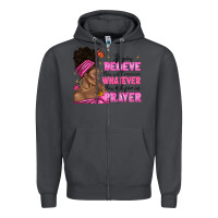 Smoke afro woman bun and religion faith prayer Zipper Hoodie - texasbilliewilder
