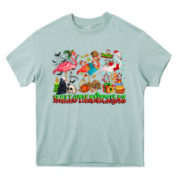 Arona happy hallothanksmas flamingo Heavy Core Tee - CowhideDigitalArt