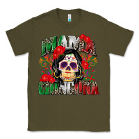 Army Green mama chingona Classic Tee - Zillion Design Studio