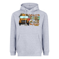 Heather Grey Captain Of Struggle Bus Busdrive Heavyweight Hoodie - CowhideDigitalArt