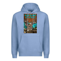 Colony Blue Western Buck Deer Garden Premium Hoodie - LillyAllenDesigns