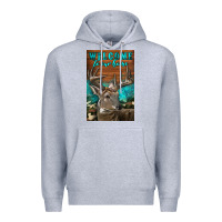 Heather Grey Western Buck Deer Garden Premium Hoodie - LillyAllenDesigns