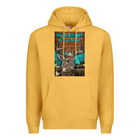 Mustard Western Buck Deer Garden Premium Hoodie - LillyAllenDesigns