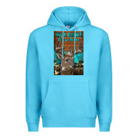 Ocean Blue Western Buck Deer Garden Premium Hoodie - LillyAllenDesigns