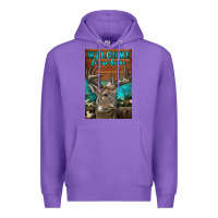 Purple Western Buck Deer Garden Premium Hoodie - LillyAllenDesigns