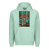 Seafoam Western Buck Deer Garden Premium Hoodie - LillyAllenDesigns