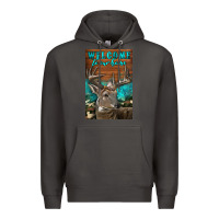 Smoke Western Buck Deer Garden Premium Hoodie - LillyAllenDesigns