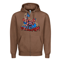 Chestnut freedom rock hand Zipper Hoodie - Zillion Design Studio