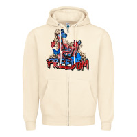 Sandshell freedom rock hand Zipper Hoodie - Zillion Design Studio