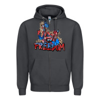 Smoke freedom rock hand Zipper Hoodie - Zillion Design Studio