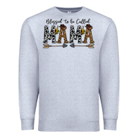 Heather Grey mama to be called mama Premium Sweatshirt - CowhideDigitalArt