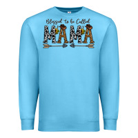 Ocean Blue mama to be called mama Premium Sweatshirt - CowhideDigitalArt