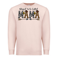 Pale Pink mama to be called mama Premium Sweatshirt - CowhideDigitalArt