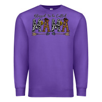 Purple mama to be called mama Premium Sweatshirt - CowhideDigitalArt