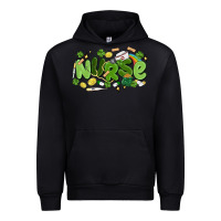 Black st.patrick's day nurse Urban Hoodie - MaliasSmallBusiness