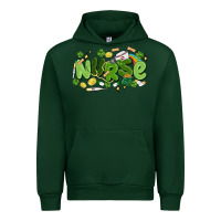 Forest Green st.patrick's day nurse Urban Hoodie - MaliasSmallBusiness