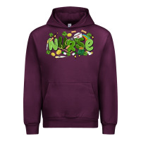 Mauve Wine st.patrick's day nurse Urban Hoodie - MaliasSmallBusiness
