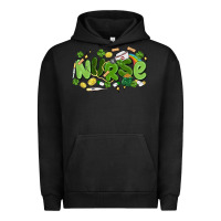 Pigment Black st.patrick's day nurse Urban Hoodie - MaliasSmallBusiness