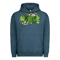 Pigment Midnight Navy st.patrick's day nurse Urban Hoodie - MaliasSmallBusiness