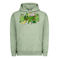 Pigment Oil Green st.patrick's day nurse Urban Hoodie - MaliasSmallBusiness