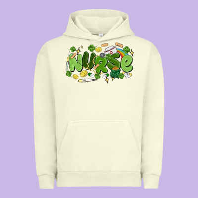 St.patrick's Day Nurse Urban Hoodie Designed By Maliassmallbusiness