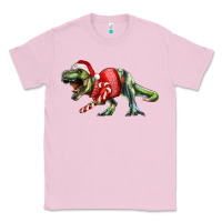 Bubblegum Pink t rex christmas Classic Tee - RanaPortraitStore