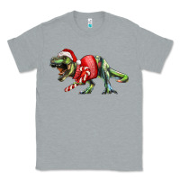 Heather Grey t rex christmas Classic Tee - RanaPortraitStore