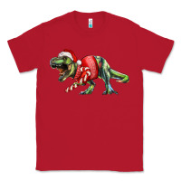 Red t rex christmas Classic Tee - RanaPortraitStore