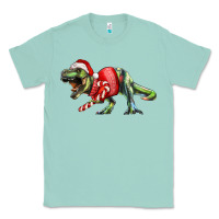 Seafoam t rex christmas Classic Tee - RanaPortraitStore