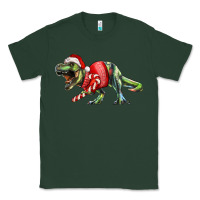 Sports Green t rex christmas Classic Tee - RanaPortraitStore