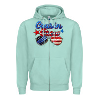 Seafoam cousin crew Zipper Hoodie - Zillion Design Studio