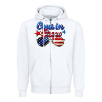 White cousin crew Zipper Hoodie - Zillion Design Studio