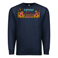 Navy caffeine before chaos 16oz libbey cup Premium Sweatshirt - HRA Design Shop